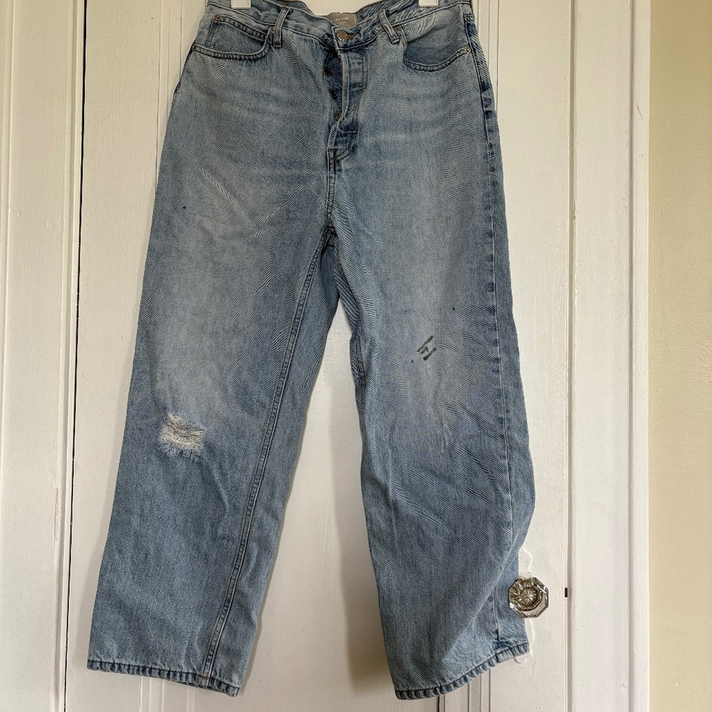 Women’s Everlane paint splatter jeans
